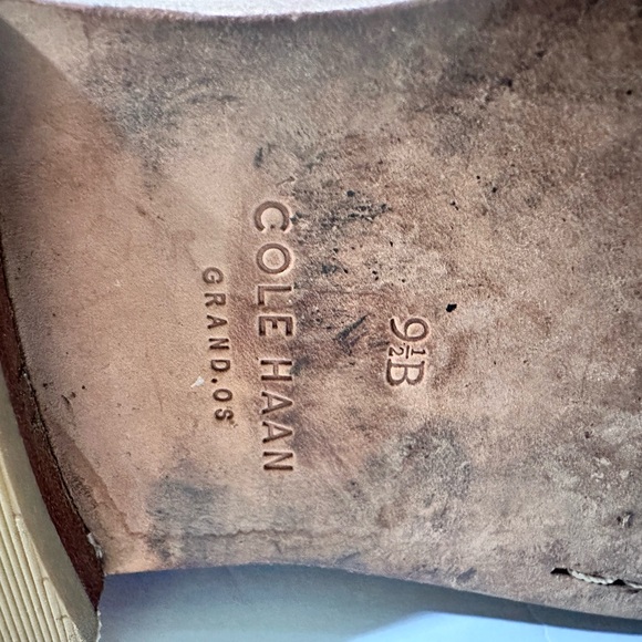 COLE HAAN Zillie Brown Leather Ankle Boots 9.5 - Picture 2 of 6